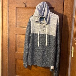 Lucky Brand Grey Label Medium Weight Hoodie Gray/Charcoal Sz L